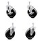 Service Caster 5 Inch Phenolic Wheel Swivel 10mm Threaded Stem Caster Brakes SCC, 2PK SCC-TS20S514-PHR-M1015-2-TLB-2 - alternate 4